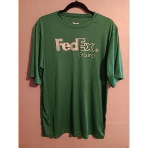 FedEx Green Men's or Womens Workers Shirt Size Medium Team 365 Great Condition